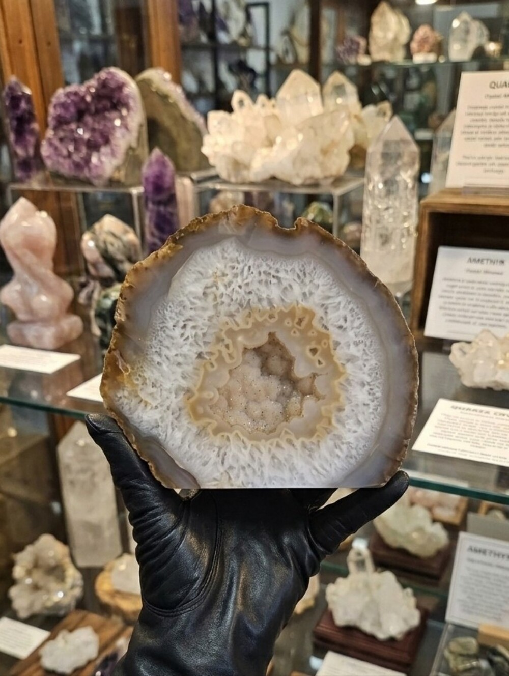 ✨️4.5lb BIG Brazilian AAA Grade Banded Agate✨️Druzy Freefom Statement Crystal✨️